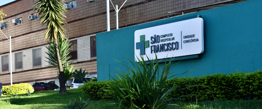 Fachada Fundação Hospitalar São Francisco de Assis (FHSFA) — Unidade Concórdia: criadora da HealthTech Inova